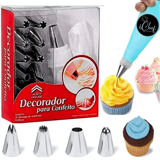 15 Pcs Nozzle Set Cakeware for Cake Decoration